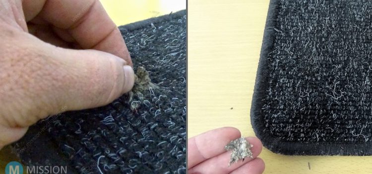 Kaugummi von Fußmatten und Textilien entfernen